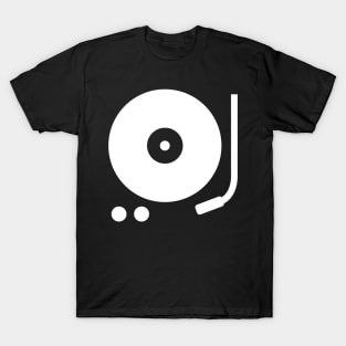 Minimal Vinyl Record Player T-Shirt
